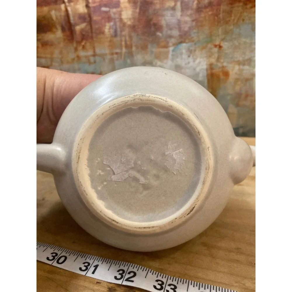 Pfaltzgraff Blue Floral‎ Stoneware Teapot Small Individual Salt Glaze Pottery
